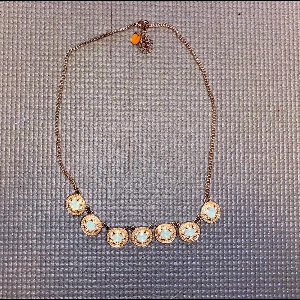 Blue and Gold Statement Necklace